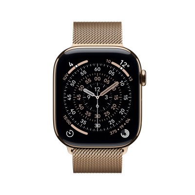 Apple Watch Series 11 GPS + Cellular 46mm Guld Titanboett med Guld Milanesisk loop - S/M#2