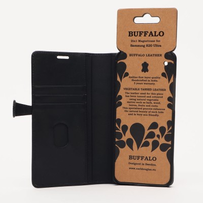 Plånboksfodral BUFFALO Samsung S20 Ultra, 2-in-1 magnetskal - Svart#5