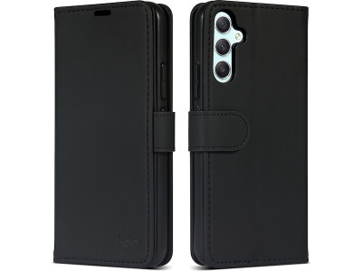 iiglo Galaxy A34 5G Plånboksfodral (svart) För A34 5G, fodral i läder
