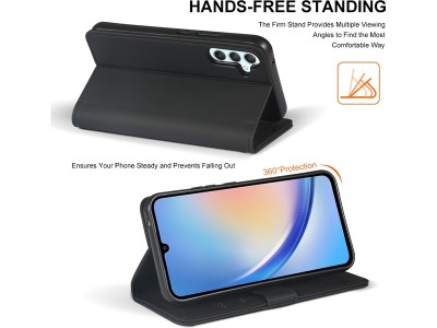 iiglo Galaxy A34 5G Plånboksfodral (svart) För A34 5G, fodral i läder#2