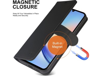 iiglo Galaxy A34 5G Plånboksfodral (svart) För A34 5G, fodral i läder#3