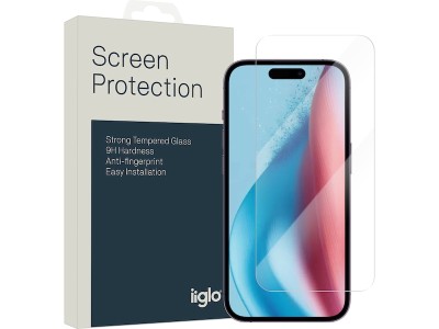 iiglo iPhone 16e, 15 & 15 Pro Skärmskydd