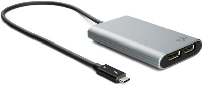 iiglo Thunderbolt 3 till 2x DisplayPort Adapter