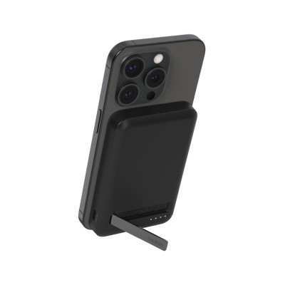Belkin BoostCharge Pro - Trådlös powerbank - magnetisk med Qi2 - 5000 mAh - 15 Watt - Fast Charge (24 pin USB-C) - på kabel: USB-C - svart#1