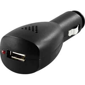 USB Strömadapter från Cigguttag 12-24V till 5V 1A ->1xUSB, svart