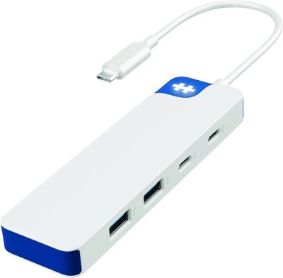 USB-C-hub Hyper HyperDrive Flex 4 Port Combo Hub, 2xUSB-C/2xUSB-A - Vit/Blå#1