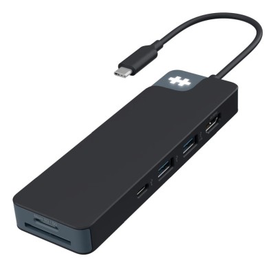 USB-C-hub Hyper HyperDrive Flex 8 Port Hub, 1xHDMI, 2xUSB-C, 2xUSB-A, kortläsare SD/MicroSD - Svart#1