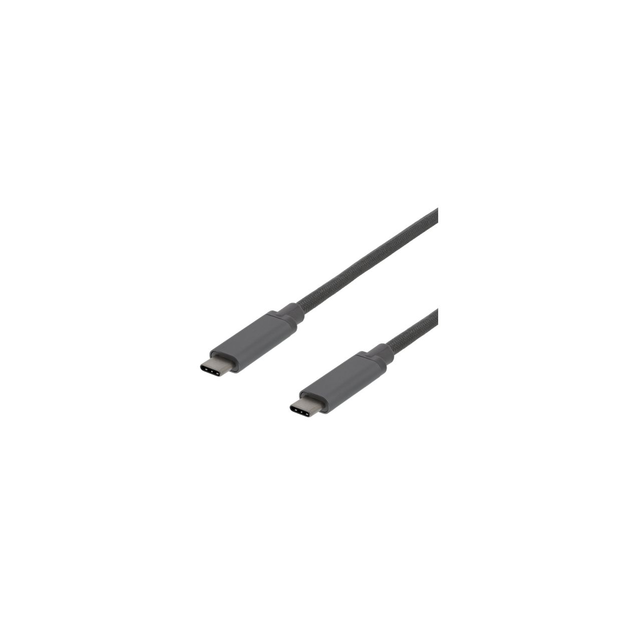 Deltaco USBC-1362 USB cable 1 m USB 3.2 Gen 2 (3.1 Gen 2) Grey