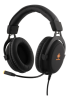 Deltaco GAMING headset, Orange LED, 3,5mm - Svart