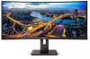 34" Philips 346B1C, Curved VA 3440x1440, 4 ms, 100Hz, 1500R, höjdjusterbar, HDMI/DP/USB-C 90W, högtalare, USB 3.2-hubb