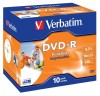 DVD-R media Verbatim 4.7 GB 16X, printable, 10-pack, jewel case