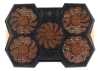 Kylplatta Deltaco Gaming, 5 st orange LED-fläktar - Svart/Orange#3