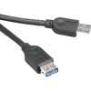 Förlängningskabel Akasa, USB 3.0 Typ A ha till Typ A ho, 1,5 meter, svart#1