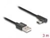 Delock USB 2.0 Cable Type-A male to USB Type-C™ male angled 3 m