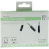Deltaco 2x 3.5mm 3pol till 1x 3.5mm 4pol audioadapter - Vit#2