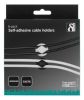 Självhäftande kabelhållare, 6-pack, svart/vit/grå#3