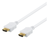 HDMI-kabel Deltaco, Ethernet, 4K@30Hz, 5 meter - Vit