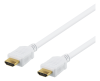 HDMI-kabel Deltaco, Ethernet, 4K@30Hz, 10 meter - Vit
