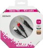 DELTACO ljudkabel 3,5mm ha - 2xRCA ha, guldplätterad, 1m#2