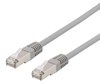 Nätverkskabel skärmad S/FTP Cat.6, RJ45, LSZH, 10 meter - Grå