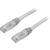 Nätverkskabel skärmad Cat.6, RJ45, 1 meter - Grå