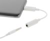 DELTACO USB-C till 3,5 mm adapter, stereo, aktiv, 11 cm, vit#2
