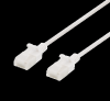 Nätverkskabel oskärmad Cat6a, slim, 3,5mm i diameter, 5 meter - Vit