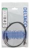 DELTACO Ultra Slim U/UTP Cat.6 patchkabel, 2.6mm, 1m, svart#2