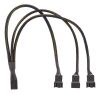 DELTACO splitter för PWM-fläktar, 4-pin till 3x4-pin ho, svart#3