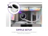 NZXT Kraken 240 RGB, 240mm, 2x120 mm RGB-fläktar - Vit#7