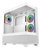 Cooler Master Elite 690 White, TG, 3x120mm ARGB-fläktar, ATX - Vit