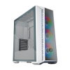 Cooler Master MasterBox 520 Mesh White, ATX, fönster i härdat glas, 3x120mm ARGB-fläktar - Vit