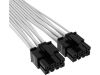 Corsair 600W Gen5 White - 12VHPWR PSU Cable Sleeved#2