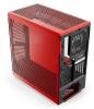 Hyte Y40 Red Midi Tower, ATX, Panoramic Glass, inkl. PCIe 4.0 riser - Svart/Röd#2