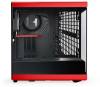 Hyte Y40 Red Midi Tower, ATX, Panoramic Glass, inkl. PCIe 4.0 riser - Svart/Röd#5