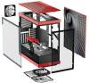 Hyte Y40 Red Midi Tower, ATX, Panoramic Glass, inkl. PCIe 4.0 riser - Svart/Röd#7