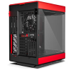 Hyte Y60 Midi Tower, ATX, Tempered Glass - Svart/Röd#3