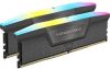 32 GB (2x16GB) DDR5-6400 Vengeance RGB CL32, AMD EXPO - Grå