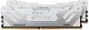 48 GB (2x24GB) DDR5-8400 Kingston CUDIMM FURY Renegade White CL48, XMP - Vit/Silver