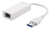 Adapter Deltaco, USB-A till Gigabit/RJ45 - Vit#1