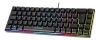 DK240 Membrane 60% Keyboard with semi transparent case black#1