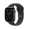 Apple Watch Series 11 GPS + Cellular 46mm Skiffer Titanboett med Svart Sportband - M/L