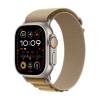 Apple Watch Ultra 2 GPS + Cellular 49mm Naturlig Titanboett med Tan Bergsloop - Large
