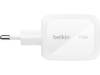 Väggladdare + reseadapter Belkin BoostCharge Pro GaN 70W, 2xUSB-C, 1xUSB-A - Vit#3