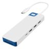 USB-C-hub Hyper HyperDrive Flex 8 Port Hub, 1xHDMI, 2xUSB-C, 2xUSB-A, kortläsare SD/MicroSD - Vit/Blå#1
